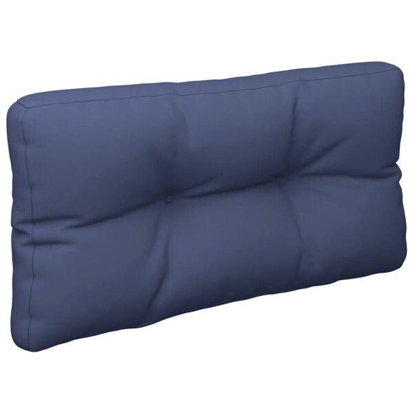 vidaXL Cuscino per Pallet Blu Marino 80x40x12 cm in Tessuto