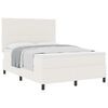 vidaXL Letto a molle Crema e Bianco 203 x 144 x 128 cm