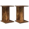 vidaXL Supporto per piante 2 pcs Quercia Affumicata