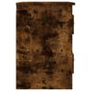 vidaXL Comodini a Parete 2 pz Rovere Fumo 41,5x36x53 cm