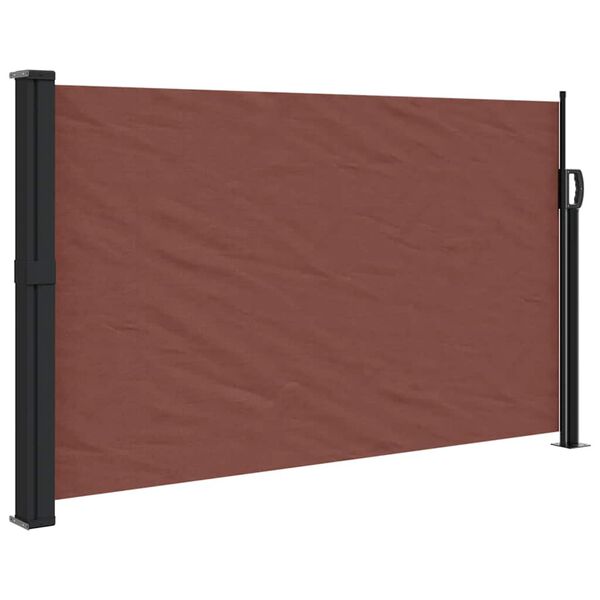 vidaXL Tenda da Sole Laterale Retrattile Marrone 120x600 cm