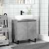vidaXL Armadietto da Bagno Grigio Cemento 58x33x60cm in Truciolato