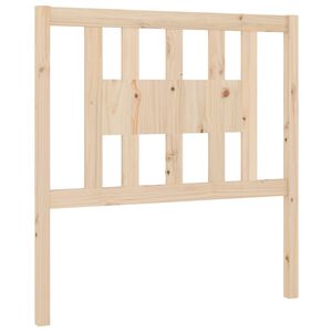 vidaXL Testiera per Letto 96x4x100 cm in Legno Massello di Pino