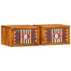 vidaXL Armadio da Notte 2 pz Marrone 35 x 30 x 22 cm