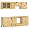 vidaXL Armadietto con cassetto SKI 8 pcs Marrone Miele Pino massello