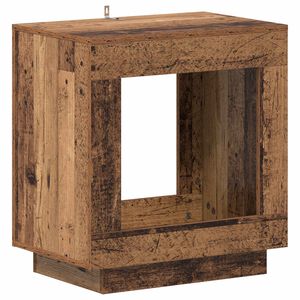vidaXL Tavolo laterale Legno antico 60 x 40 x 65 cm