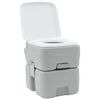 vidaXL Toilette da Campeggio Grigio e Bianco 41,5 x 36,5 x 42 cm