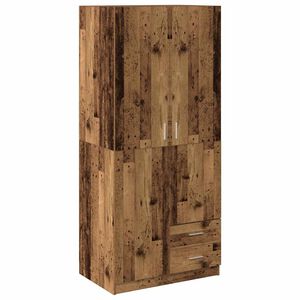 vidaXL Armadio Legno Antico 80x52x180 cm in Truciolato