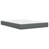 vidaXL Struttura letto con materasso Grigio scuro 120 x 190 cm Tessuto
