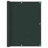 vidaXL Paravento da Balcone Verde Scuro 120x500 cm Tessuto Oxford