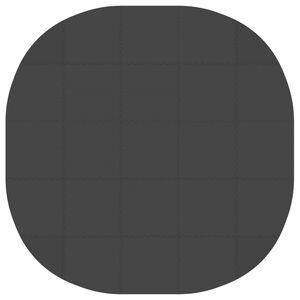 vidaXL Tappetino per piscina 25 pz &Oslash; 292 cm Rotondo Schiuma EVA Nero