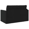 vidaXL Divano letto 110cm Nero Tessuto