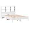 vidaXL Letto Libreria senza Materasso Bianco 120x190 cm Legno di Pino