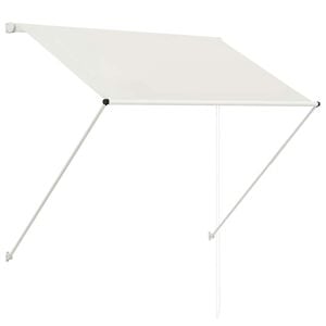 vidaXL Tenda da Sole Retrattile 150x150 cm Crema