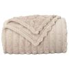 vidaXL Coperte da Pile 6 pcs Beige 270 x 240 cm Panno