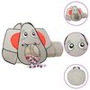 vidaXL Tenda Gioco Bambini Elefante Grigio 250 Palline 174x86x101 cm