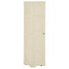 vidaXL Armadietto in Plastica 40x43x164 cm Effetto Legno Bianco Angora