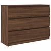 vidaXL Credenza Rovere Marrone 100x35x76 cm in Legno Multistrato