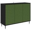vidaXL Credenza GELEEN Rovere Nero 102 x 33 x 76 cm