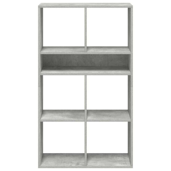 vidaXL Libreria Grigio Cemento 66x31x112 cm in Legno Multistrato