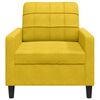 vidaXL Poltrona Giallo 60 cm Velluto