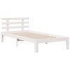 vidaXL Letto Libreria senza Materasso Bianco 90x190 cm Massello Pino