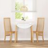 vidaXL Sedie da Pranzo 2 pz in Legno Massello di Hevea
