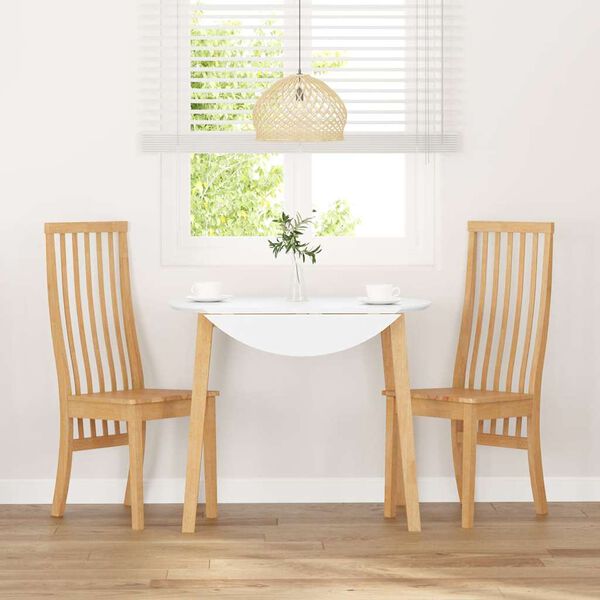 vidaXL Sedie da Pranzo 2 pz in Legno Massello di Hevea