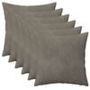 vidaXL Cuscino con cuscino HEERLEN 6 pz Grigio Chiaro Velluto