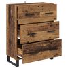 vidaXL Credenza con cassetto Legno vecchio 69,5 x 34 x 90 cm