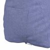 vidaXL Cuscino per Schiena Blu jeans 60 x 20 x 50 cm Tessuto