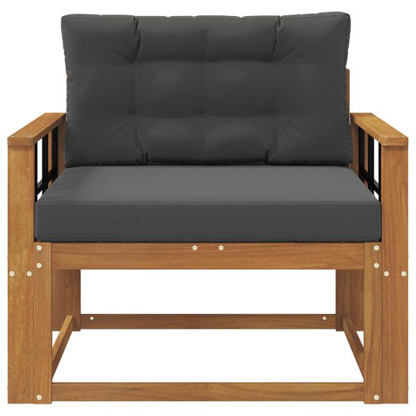 vidaXL Divano centrale per esterno Legno di Acacia Massello Naturale