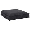 vidaXL Cuscino Tessuto Oxford Nero 70 x 70 x 12 cm