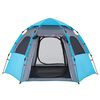 vidaXL Tenda da Campeggio Cabina 4 Persone Blu a Rilascio Rapido