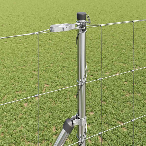 vidaXL Palo della recinzione Zincato 25 x 1,5 m Acciaio