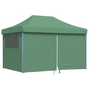 vidaXL Tendone per Feste Pieghevole Pop-Up con 4 Pareti Verde