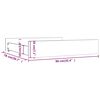vidaXL Cassettoni da Letto 2 pz in Legno Massello di Pino