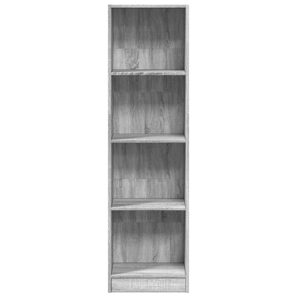 vidaXL Libreria Grigio Sonoma 40x24x143 cm in Legno Multistrato