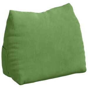 vidaXL Cuscino per Schiena Verde chiaro 45 x 20 x 35 cm