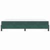 vidaXL Letto a molle con materasso Verde Scuro 120 x 200 cm Tessuto