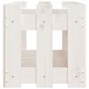 vidaXL Fioriera Giardino a Recinzione Bianca 150x30x30cm Massello Pino