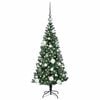 vidaXL Albero di Natale artificiale con luci integrate Verde 120 cm