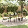 vidaXL Set da Pranzo per Giardino 5 pcs Marrone polyrattan