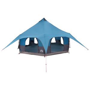 vidaXL Tenda Familiare Blu 10 persone