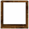 vidaXL Mensole a Cubo 6 pz Rovere Fumo 30x15x30 cm