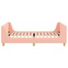 vidaXL Struttura letto bambini con testata Rosa 90 x 200 cm