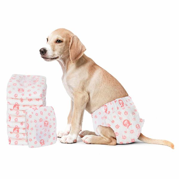 vidaXL Pannolino usa e getta per cani femmina 50 pcs Bianco M