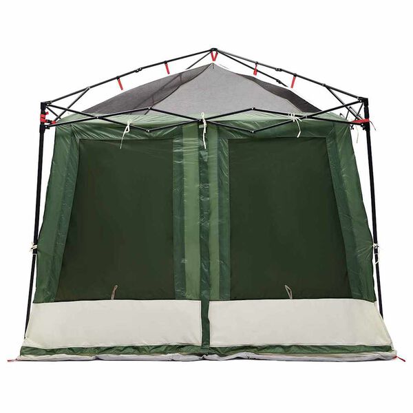 vidaXL Tenda interna con tetto Verde 291 x 291 x 240 cm taffetà