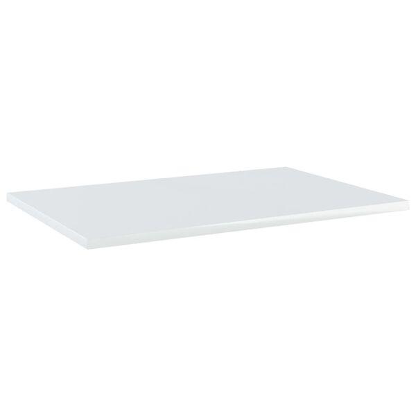 vidaXL Ripiani per Libreria 8pz Bianco Lucido 60x40x1,5cm Multistrato