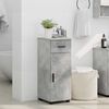 vidaXL Mobile da Bagno con cassetto Grigio cemento 30 x 35 x 80 cm